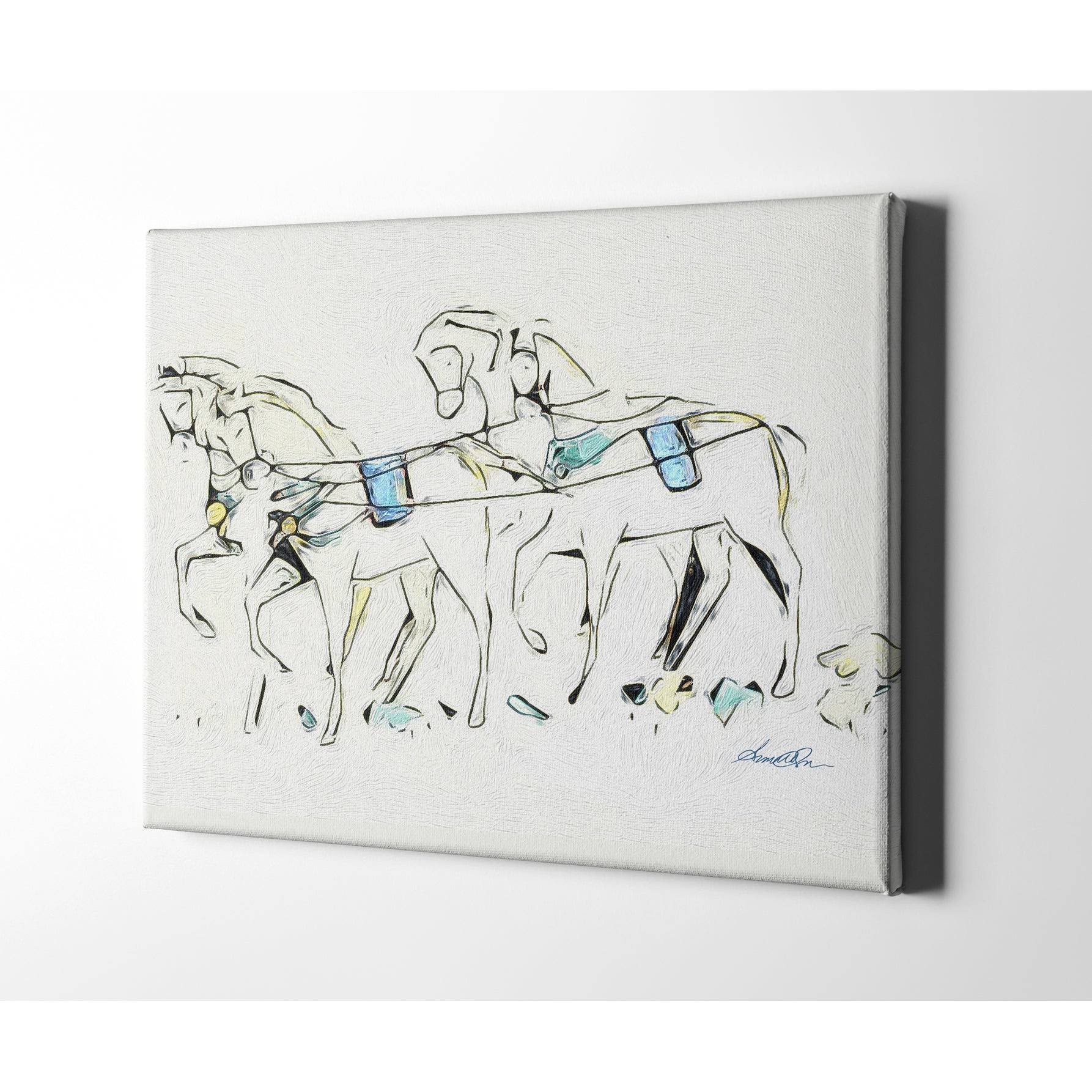 Multi-Color Stretched Canvas C378