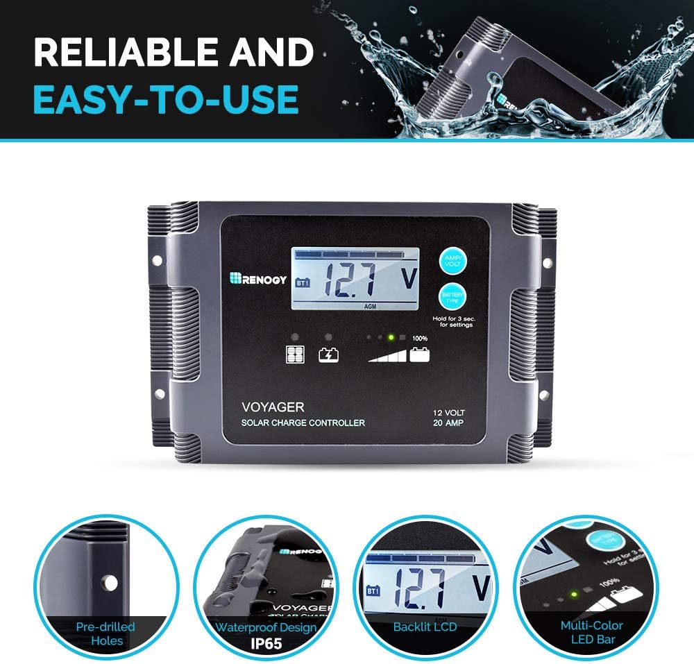 200 Watt Portable Foldable Solar Panel Suitcase with Waterproof 20A Charger Controller C233044