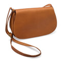 Tan Leather Flapover Bag Q416240