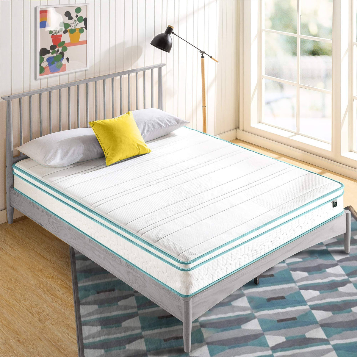 Euro Top Memory Foam Spring Hybrid Twin Mattress V11303