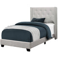 Matte Gray Rectangular Bed Frame N1081