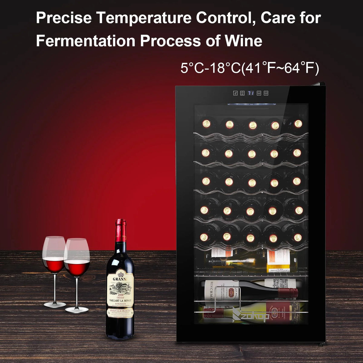 Black 34 Bottle Electronic Wine Cabinet X803