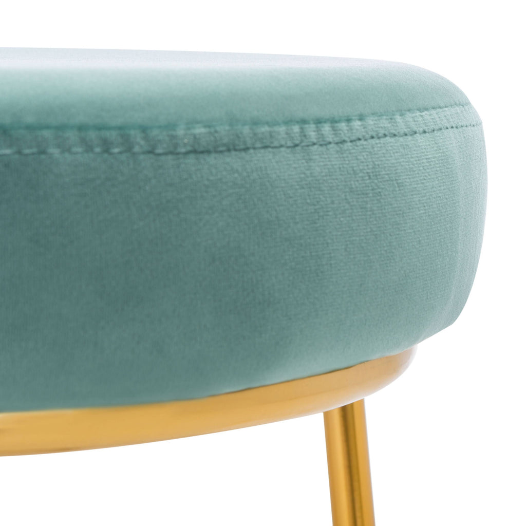 Round Counter Stool Seafoam Gold S846
