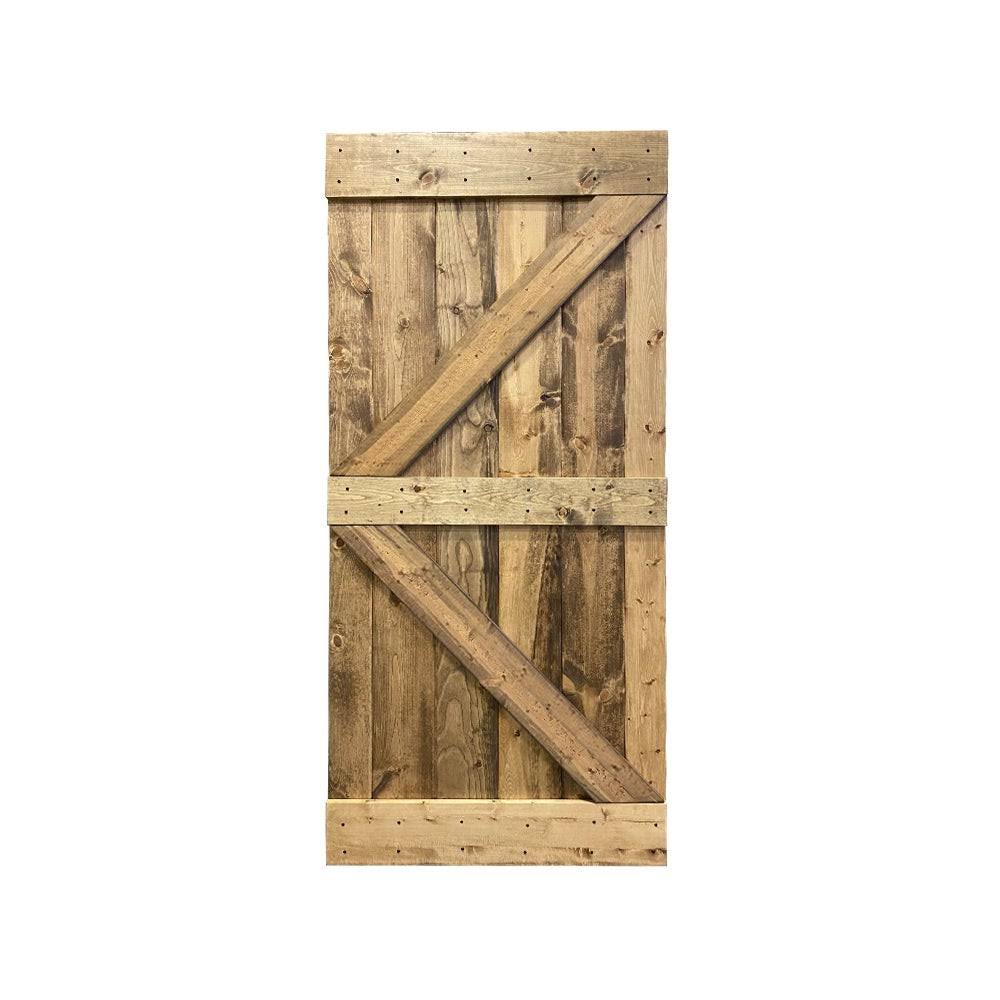 Solid Knotty Pine Wood Interior Sliding Barn Door Slab Q6413