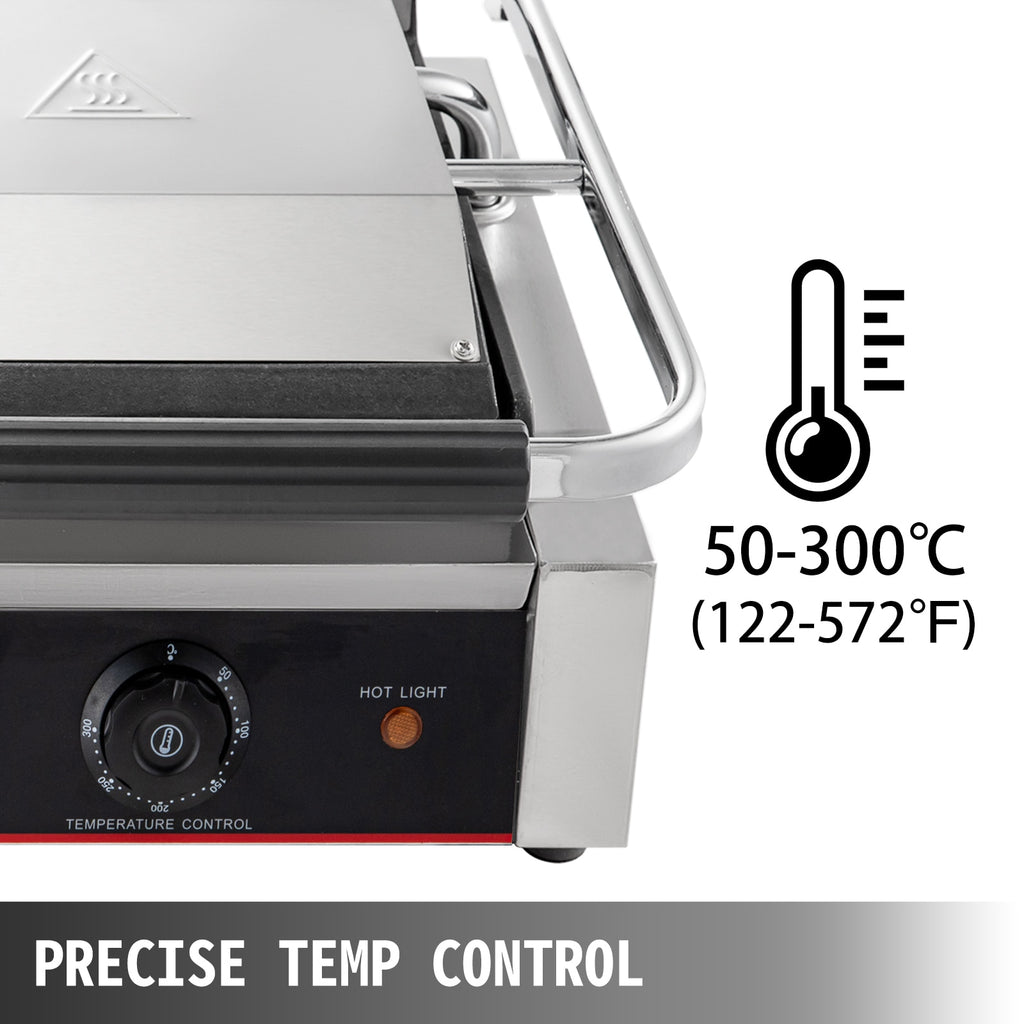 Non-Stick Electric Contact Grill Griddle Panini Press R130370