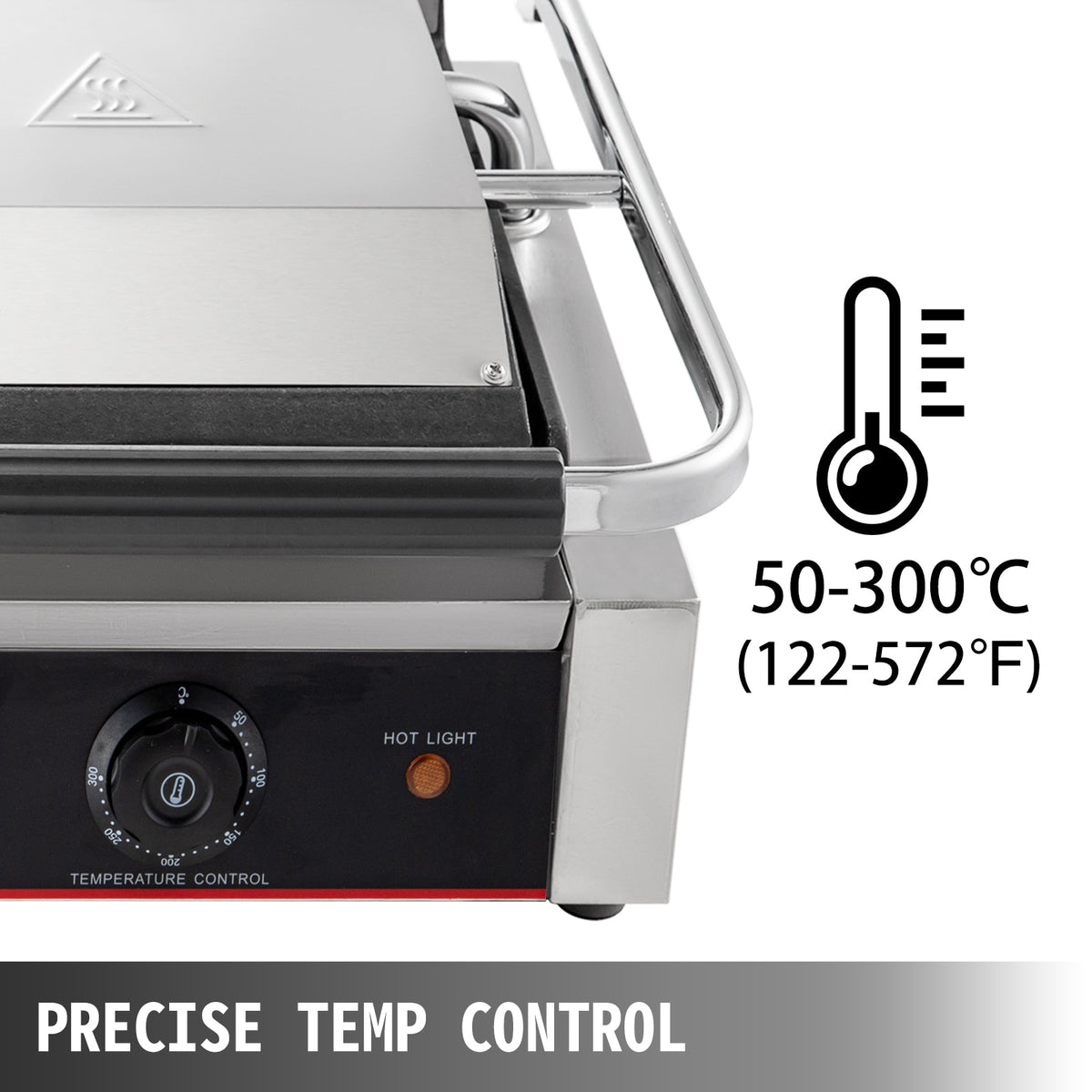 Non-Stick Electric Contact Grill Griddle Panini Press R130370