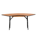 Serpentine Wood Folding Banquet Table V6118