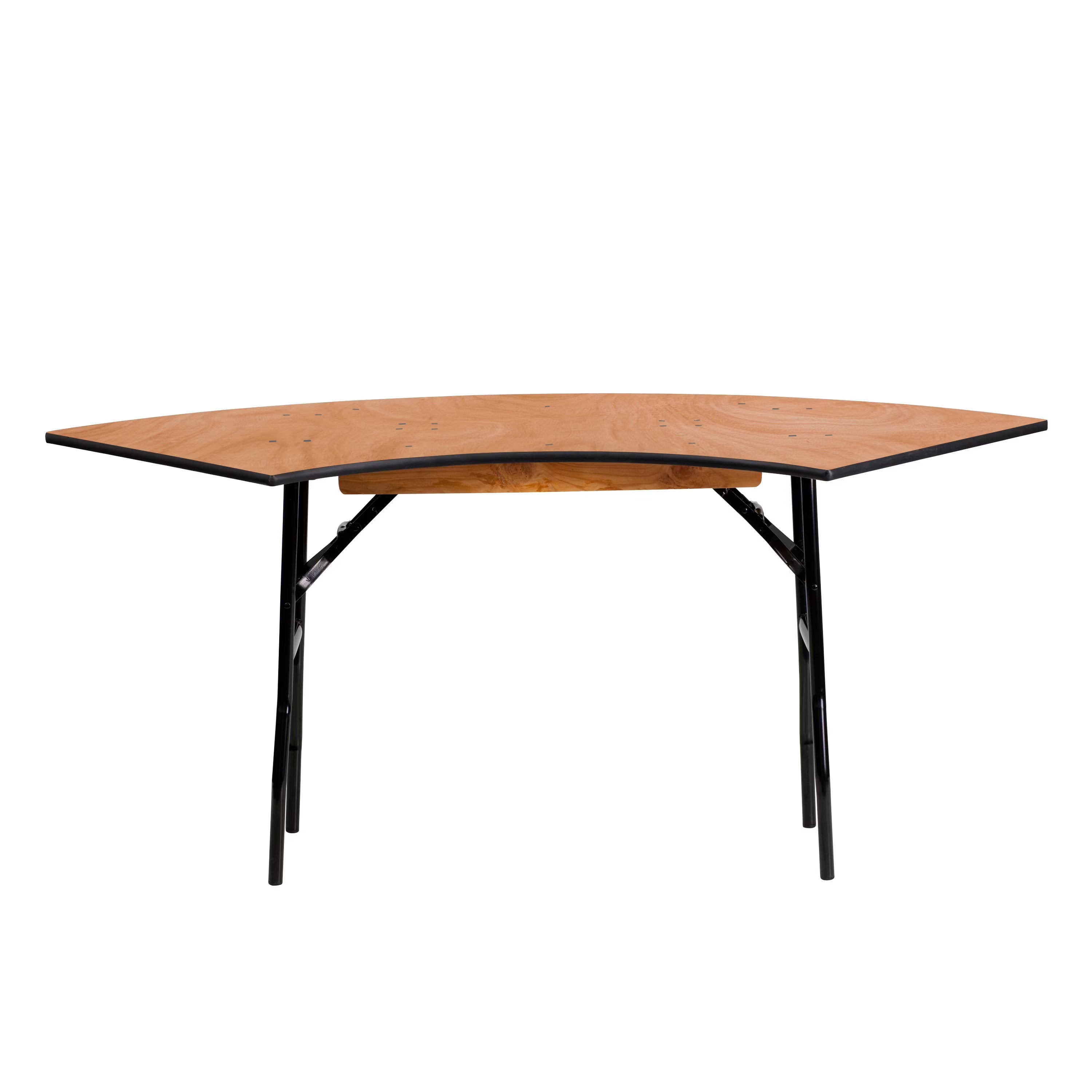 Serpentine Wood Folding Banquet Table V6118
