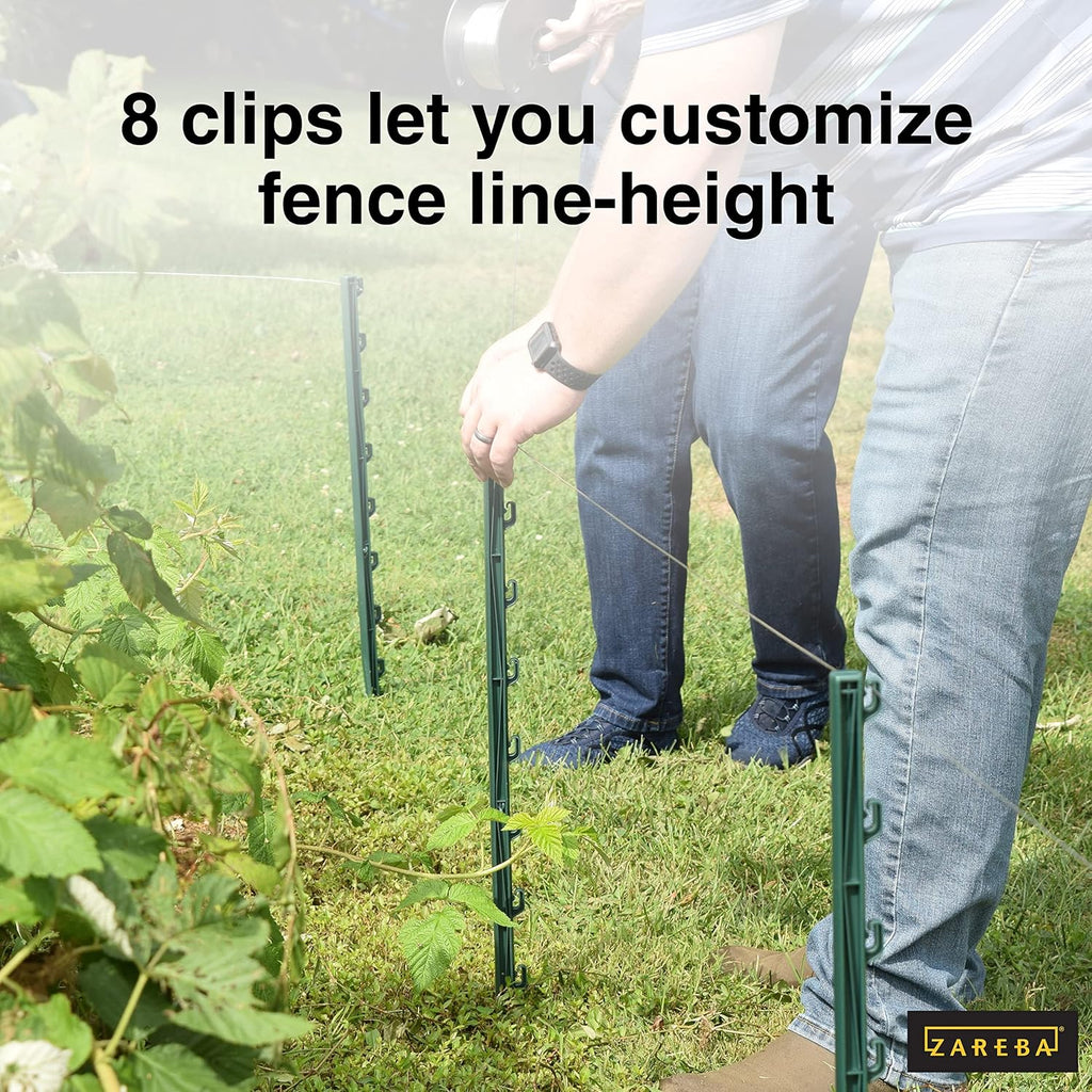 Green Garden Post for Fence (25 Pack), 30" Pack of 2 L3738