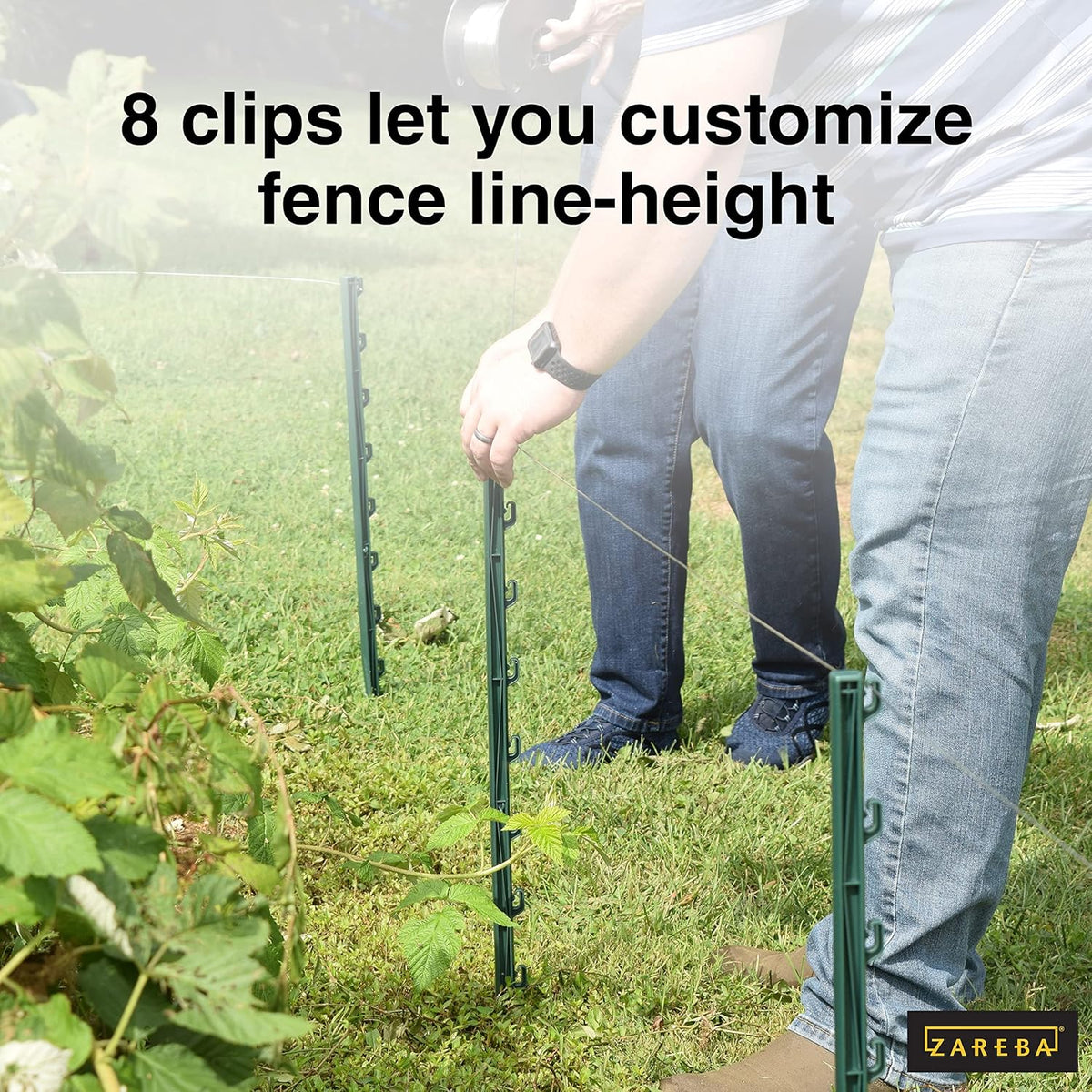 Green Garden Post for Fence (25 Pack), 30" Pack of 2 L3738