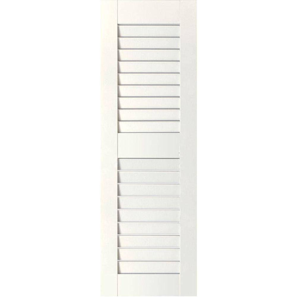 Primed Pine Louvered Shutters Pair E849