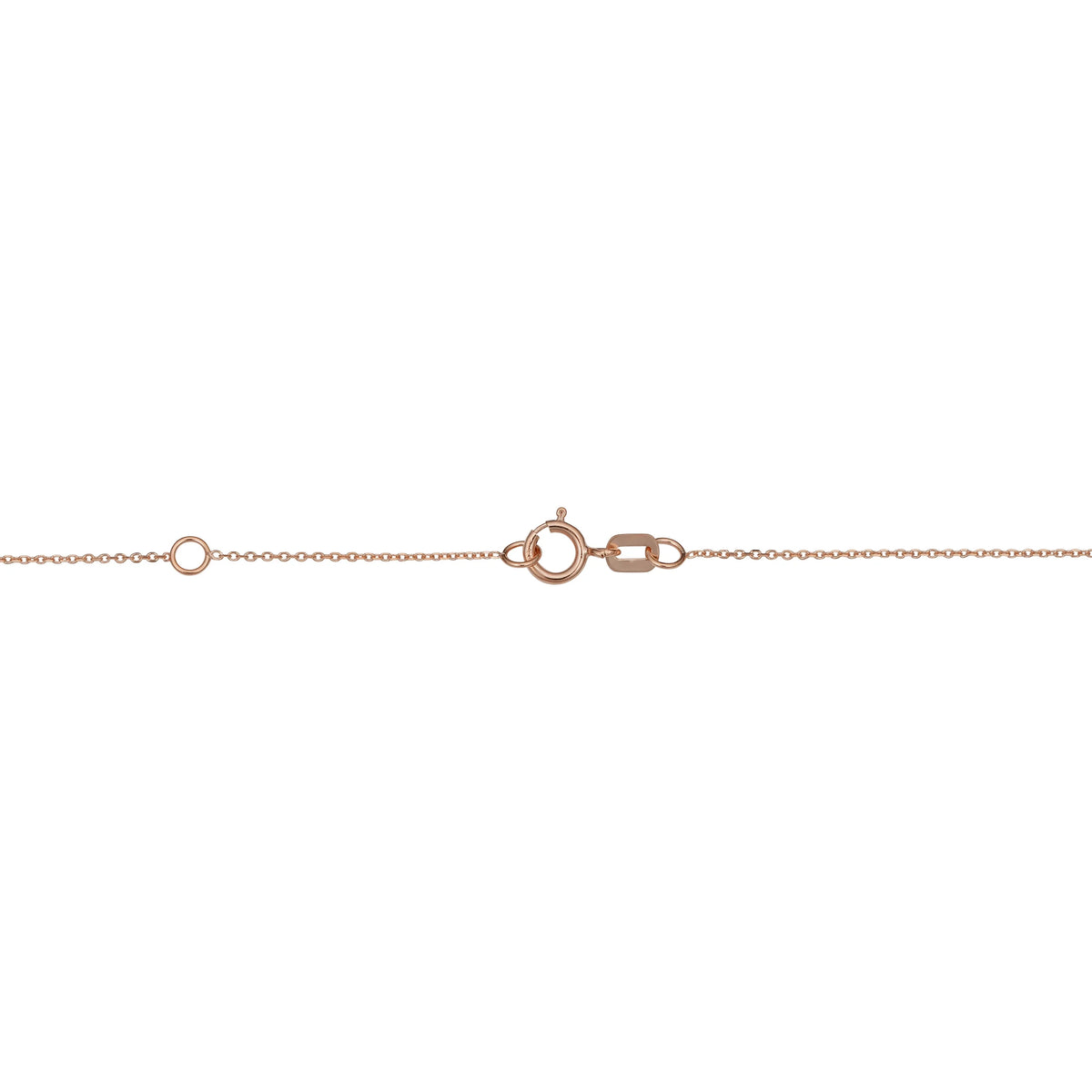 14k Rose Gold Twist Curved Bar Adjustable Length Necklace K22134