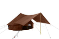 Regatta Awning - Desert Red - 10' for Bell Tent - Complete Canopy with Poles X120