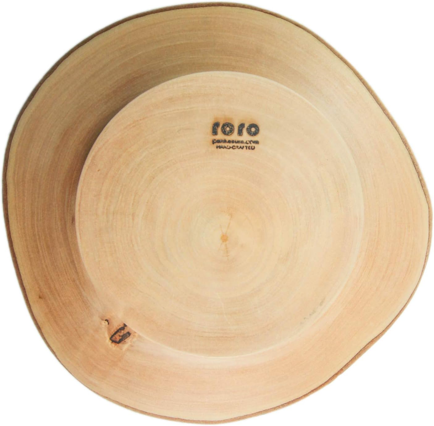 Circular Wood Cake and Pie Stand with Bark G960107