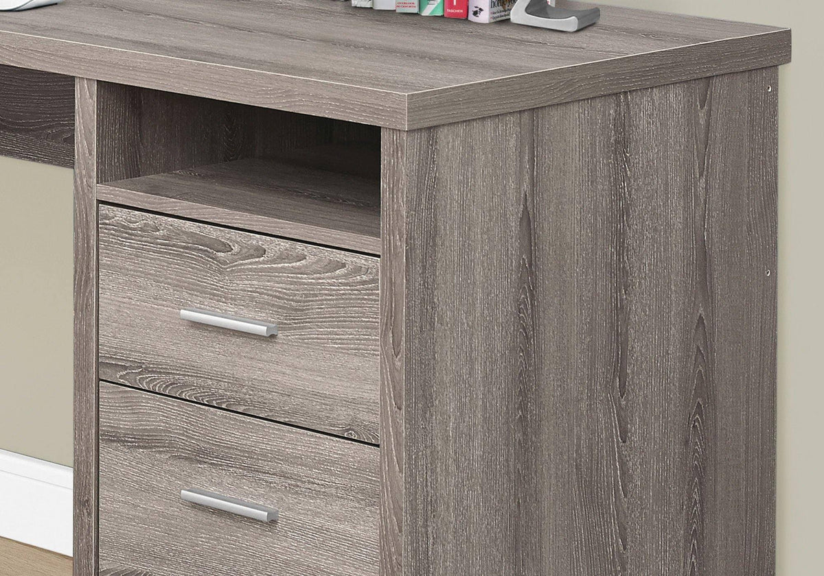 Dark Taupe Metal Computer Desk G620780