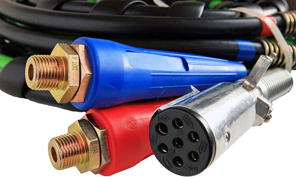 12 Ft 3-in-One Rubber Wrap Set Air Hose Electrical Cable Wrap Y758