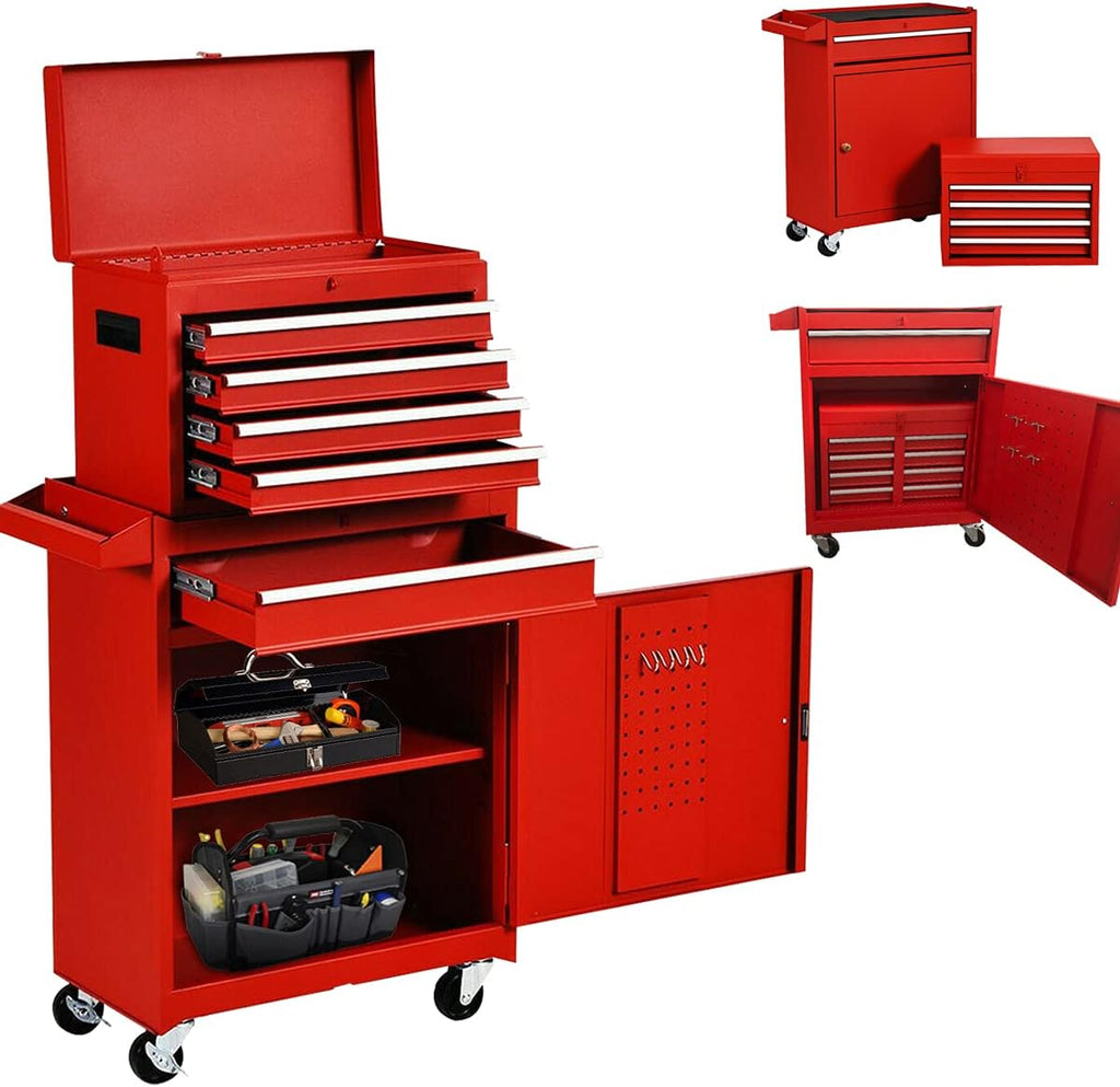 5-Drawer Rolling Tool Chest with Wheels and Lockable Tool Chest with Drawer A536753