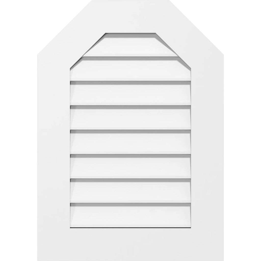Octagonal Top Surface Mount PVC Gable Vent Y130220