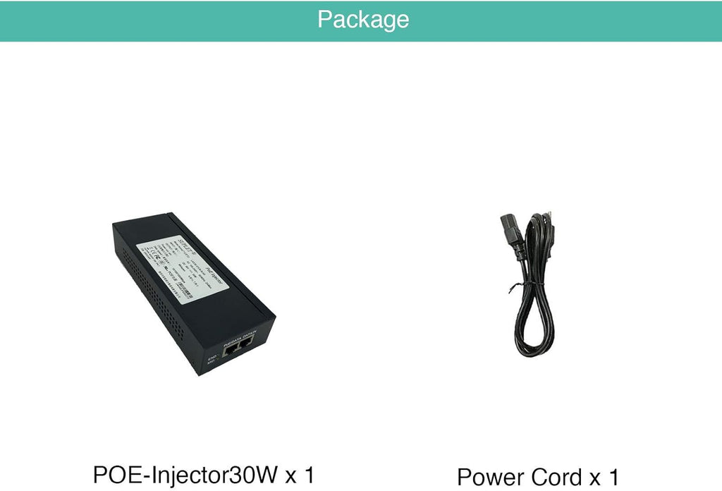 30W Gigabit Single Port PoE Injector R943968