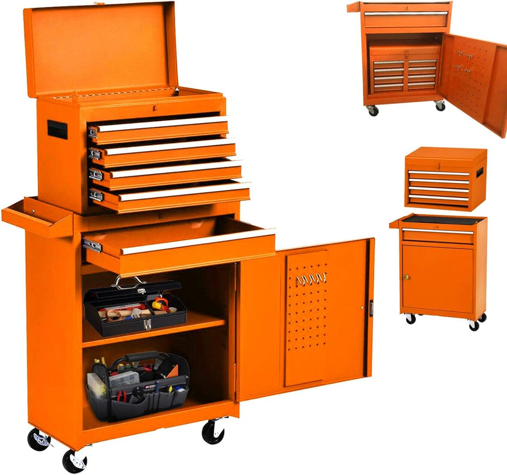 5-Drawer Rolling Tool Chest with Wheels and Lockable Tool Chest with Drawer A536753