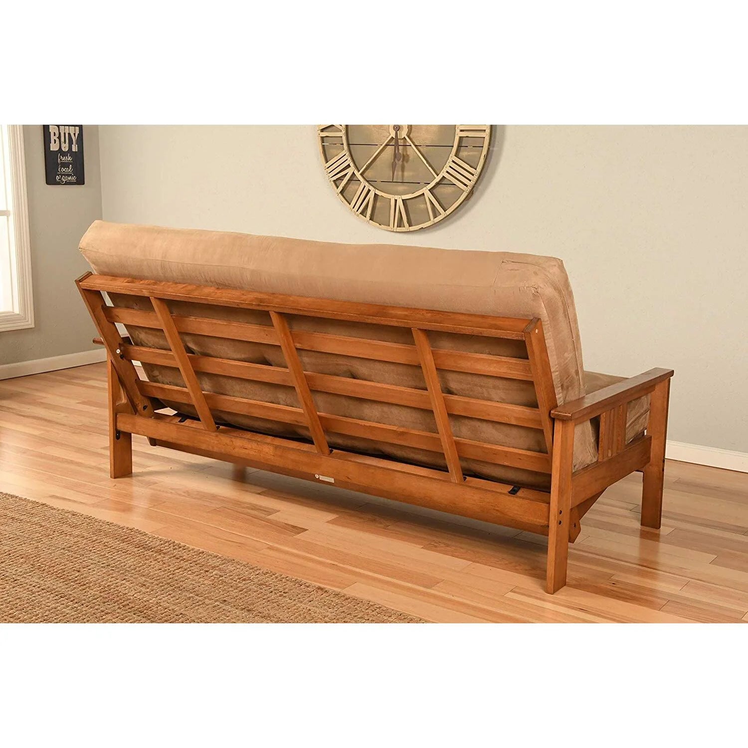 Victorian Futon Frame with Mocha Mattress I38632