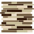 Textured Stone Glass Mesh-Mounted Mosaic Tile K9003
