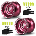 2 Pack Aluminum Alloy Responsive YoYo with Unresponsive Bearing T12183