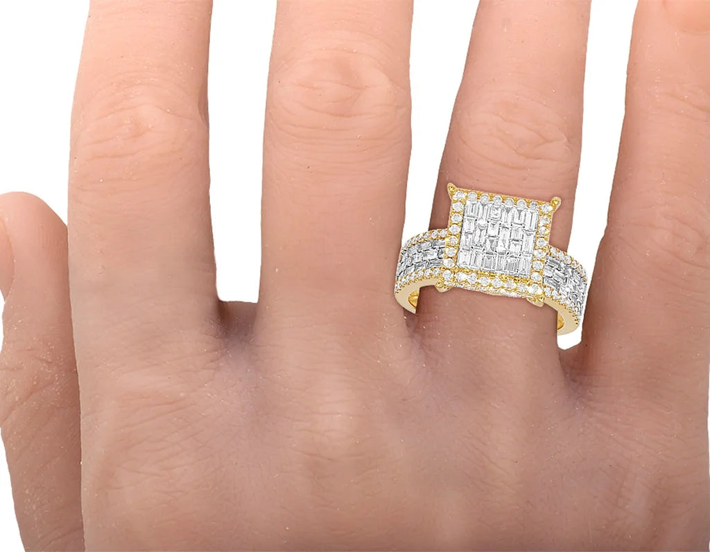 1.3CT Baguette Diamond Ring 10k Gold Y37739