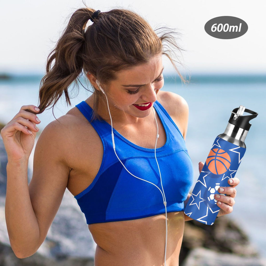 Stainless Steel Insulated Water Bottle with Straw Lid T794433