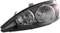 2002-2004 Toyota Camry Headlight Driver Side Black K19570