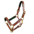 Oakbark/Green Leather Halter E36380