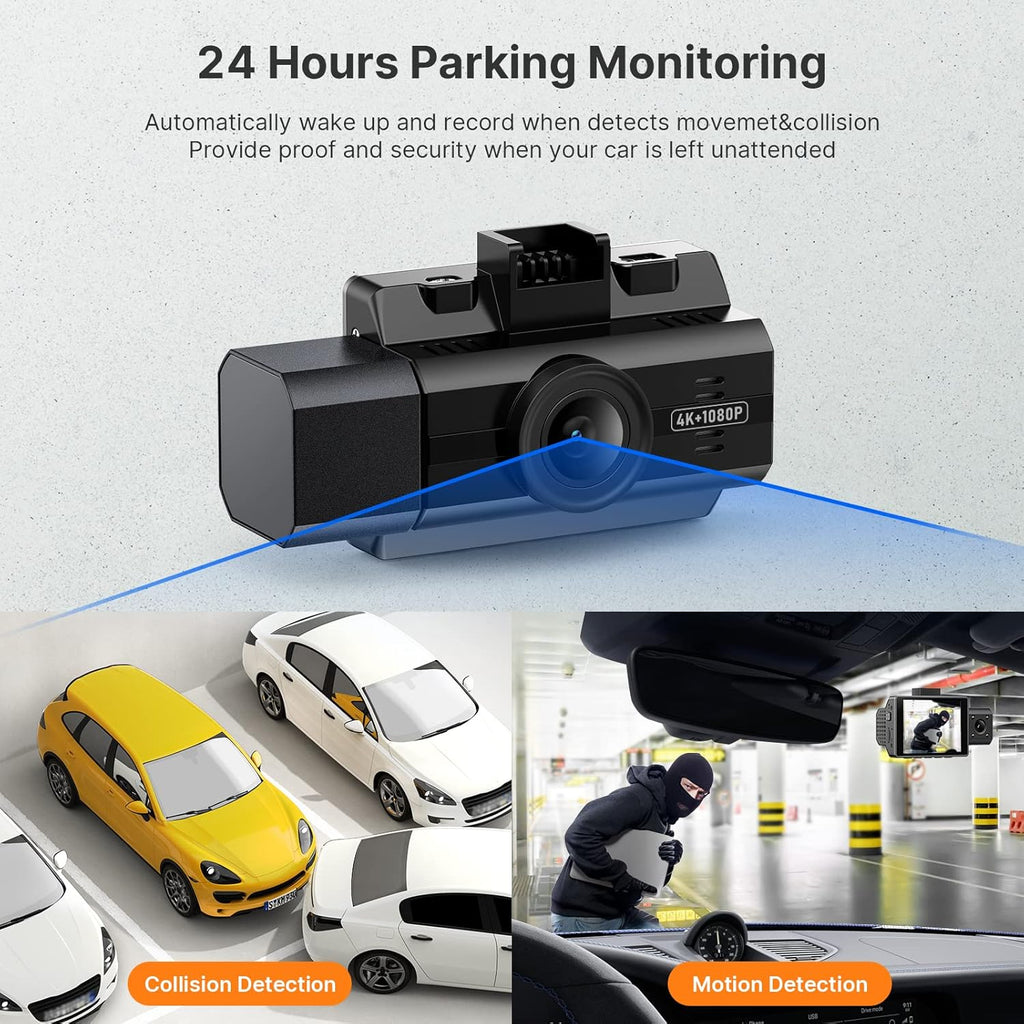 4K 3 Channel Dash Camera with Infrared Night Vision G4291
