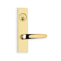 Polished Brass Keyed Entry Mortise Lock with Plates G3572