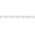 Black Steel Garden Fence with Spear Top W847680