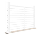 Rectangular Top Cable Rail, 68.5-in, Textured White M506