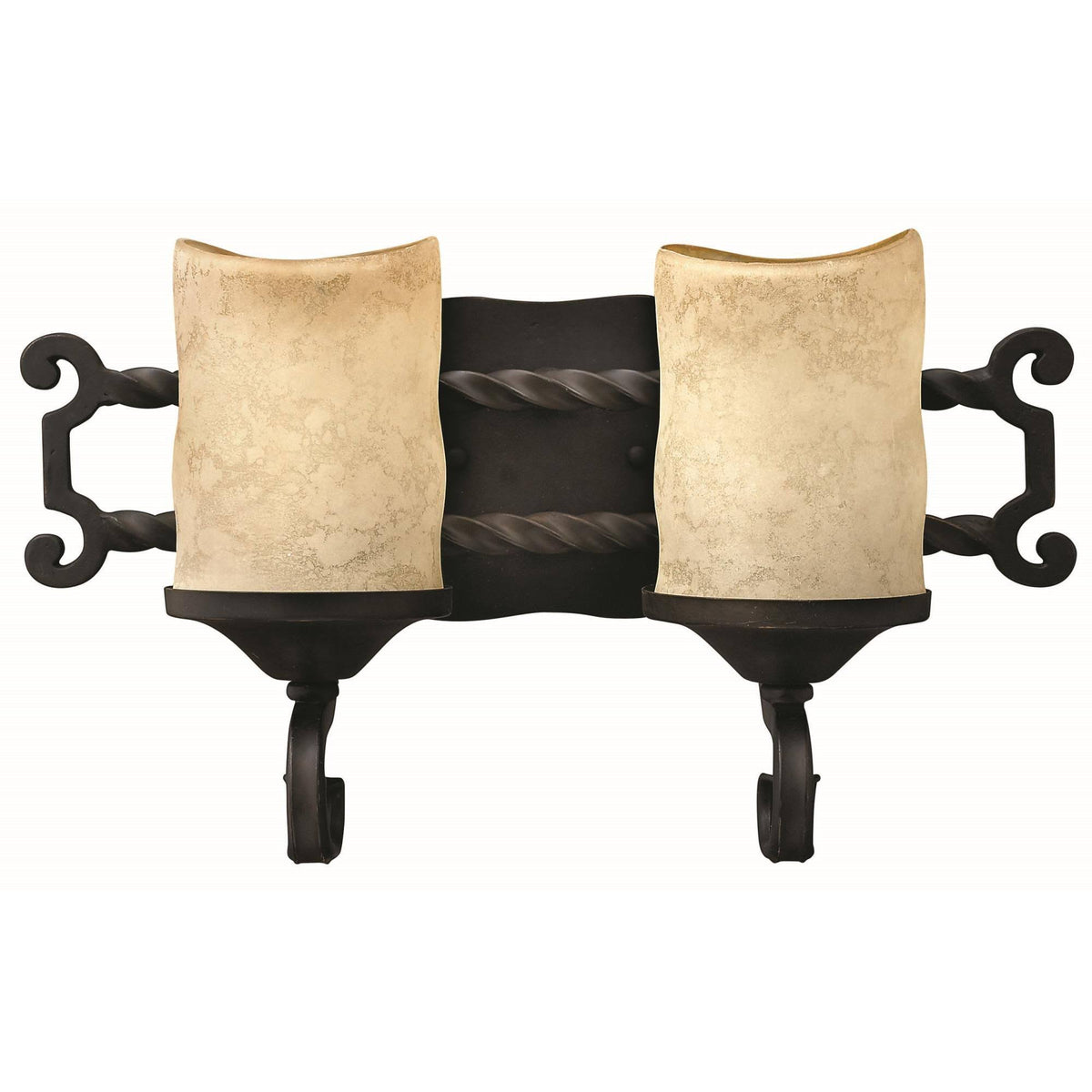 Olde Black 2 Light Bath J801221