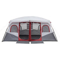 10 Person 2 Room Cabin Tent with Storage Pockets B80749