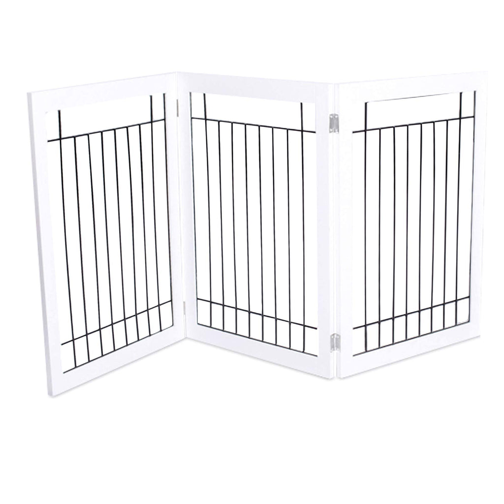 Traditional Wire Dog Gate - 3 Panel - 30 inch Tall T16954