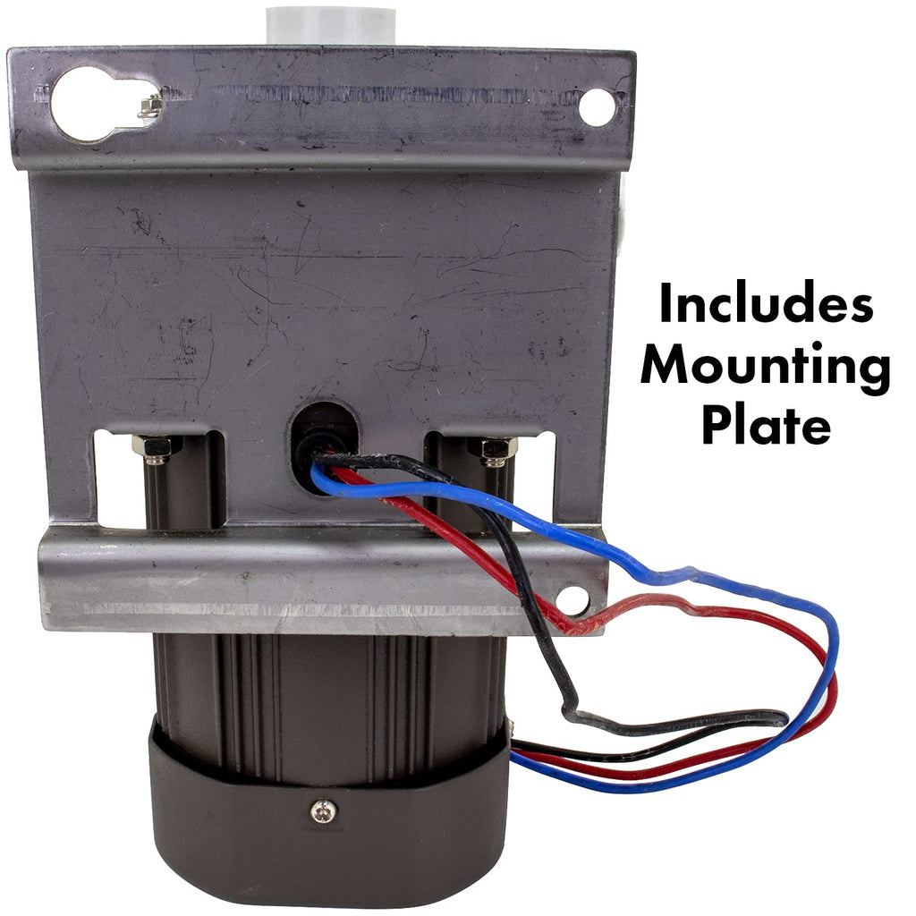 Ice Machine Motor Replacement with Mounting Plate and 14 inch Cable U9657