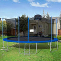 16& Round Backyard Trampoline with Safety Enclosure Blue K90826