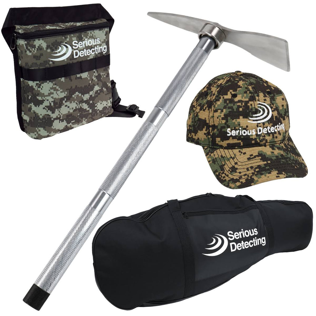 Metal Detector Bundle with Coil Pack, Shovel, Carry Bag F82158