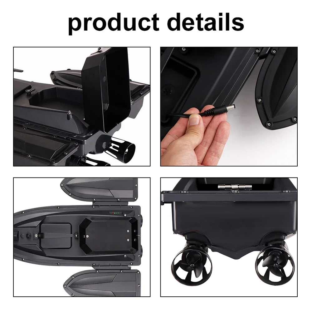500m Remote Control Fishing Bait Boat with Fish Finder Z63280