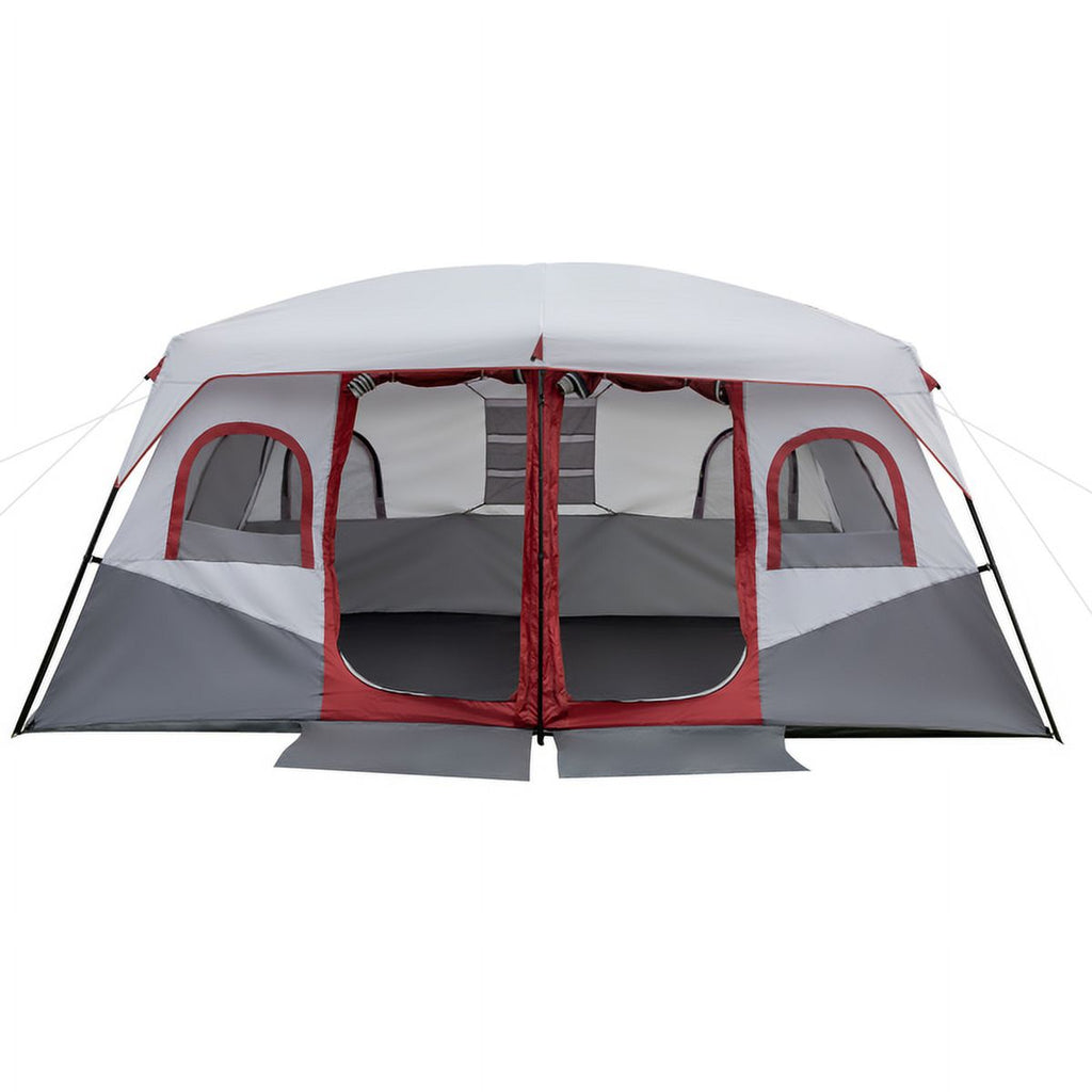 10 Person 2 Room Cabin Tent with Storage Pockets B80749