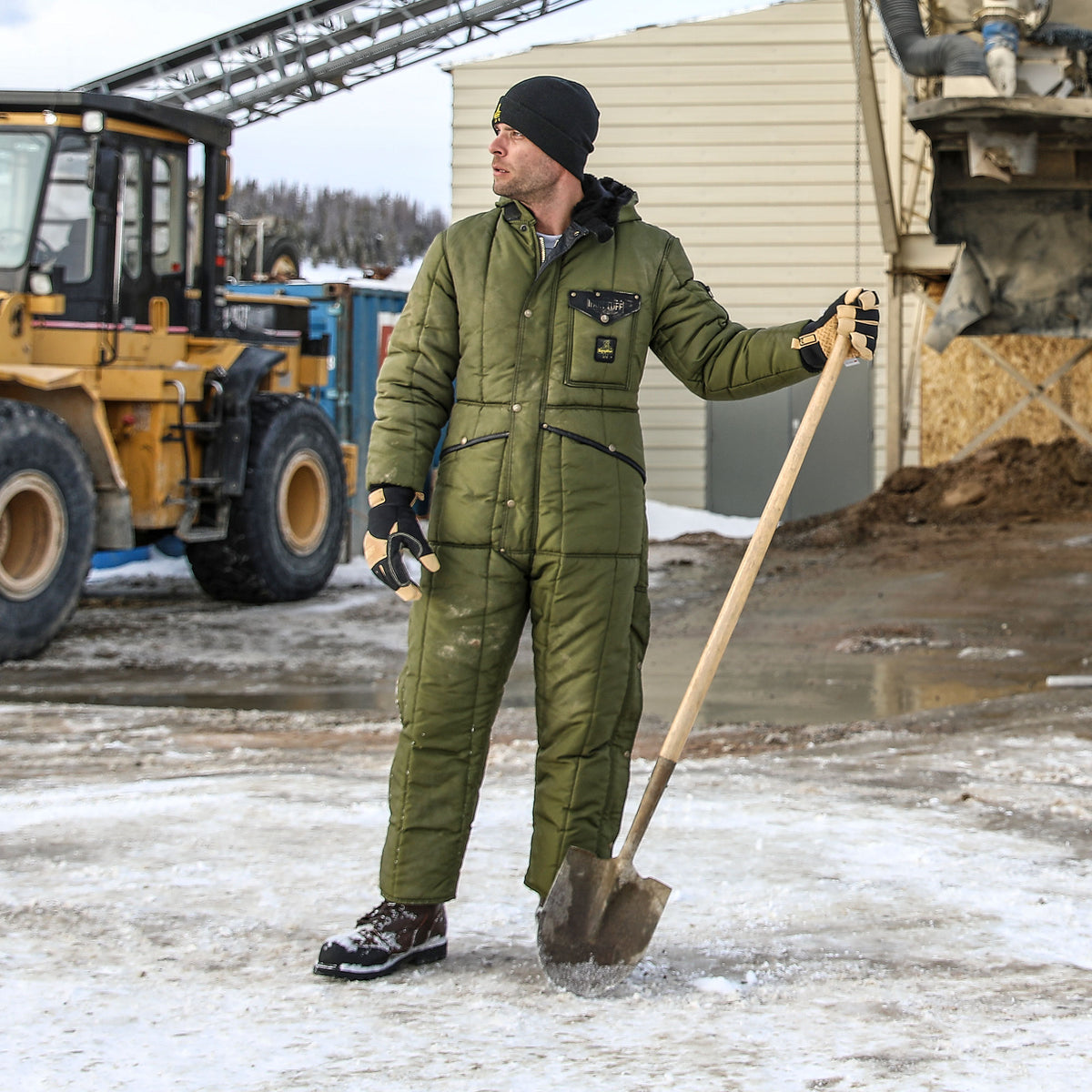 Navy Insulated Coveralls with Hood D5957