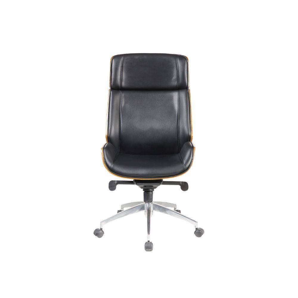 Black Bonded Leather Executive Office Chair J290012