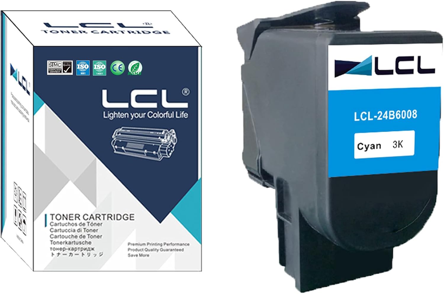 Cyan Toner Cartridge for Lexmark XC2130 XC2132 (1-Pack) N99864