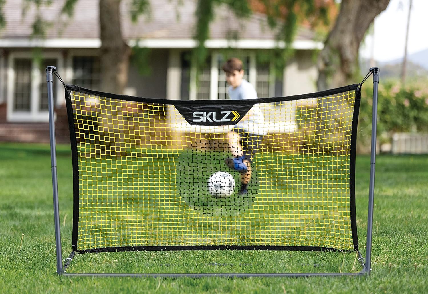 Solo Soccer Net Trainer and Rebounder with Carry Bag Z442613