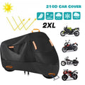 300D Waterproof Motorcycle Cover with 4 Reflective Strips Storage Bag (XXL) K325800