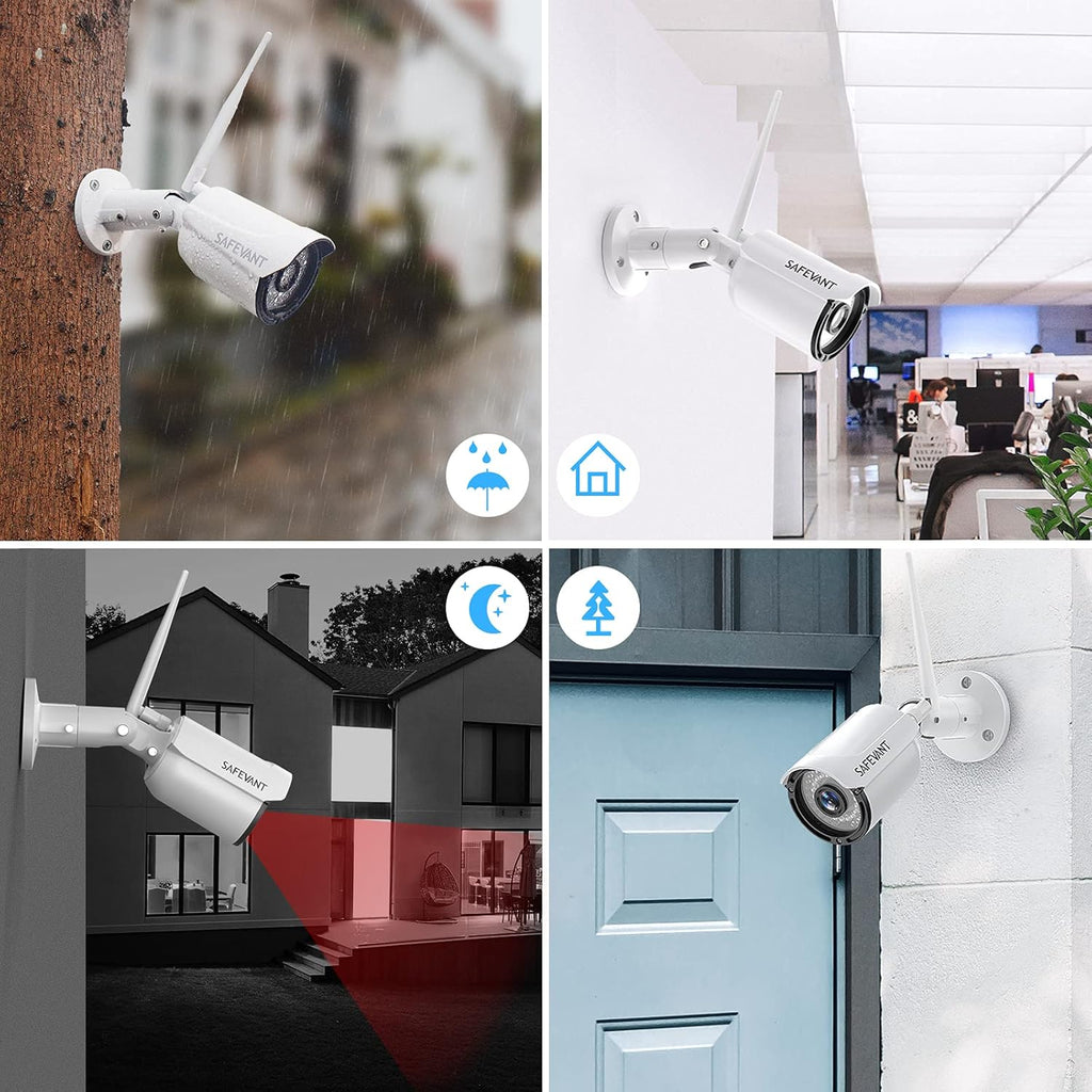 8 Channel 8PCS 2MP Wireless Home Security Camera System M741785