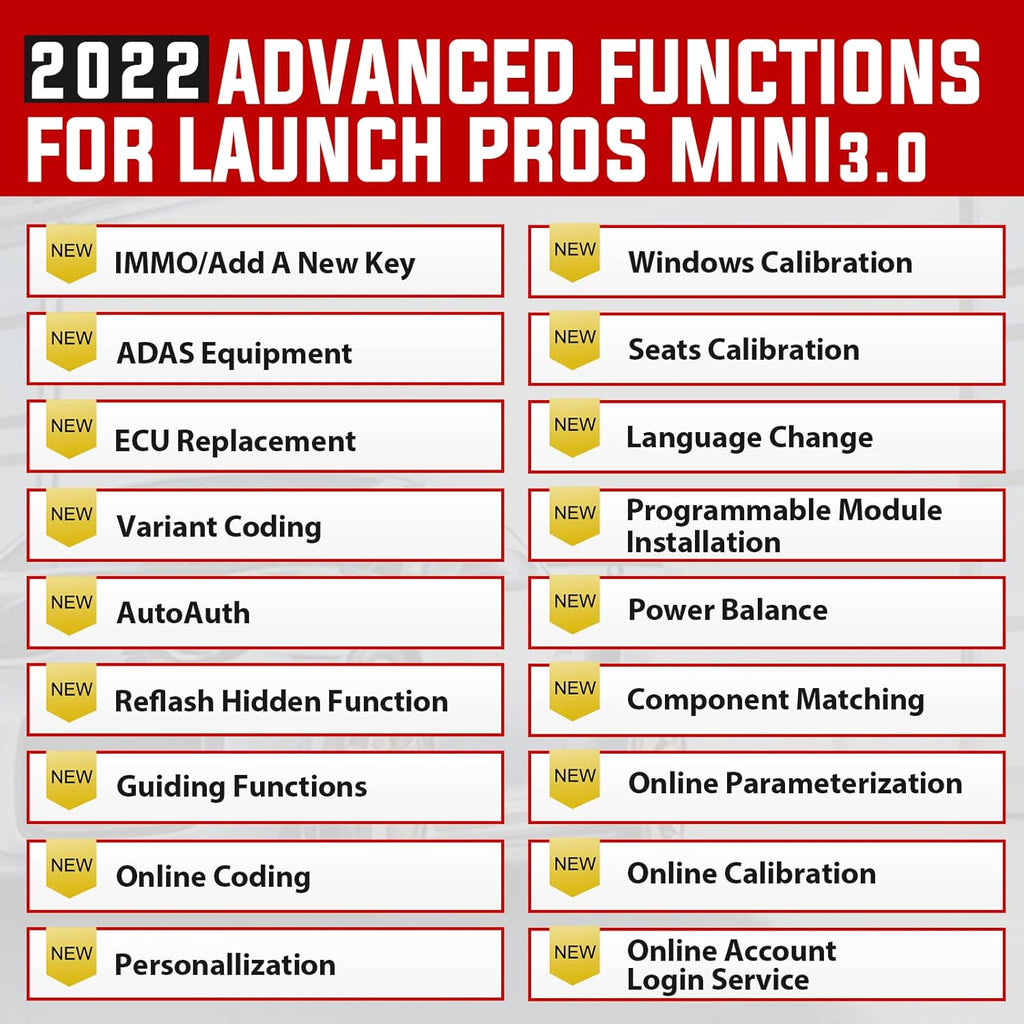 LAUNCH X431 Pros Mini 3.0 Bi-Directional Scan Tool Full System Scanner P9116